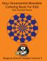 Easy Ornamental Mandala Coloring Book For Kids