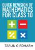 Quick Revision of Mathematics For Class 10