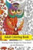 Adult Coloring Book: Amazing Animal Designs For Stress Relief Joy And Relaxation
