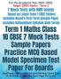 Term 1 Maths Class 10 CBSE 7 Mock Tests Sample Papers Practice MCQ Based Model Specimen Test Paper For Boards : New Pattern Mathematics Standard Multiple Choice Case Study Grade 10 Objective Guess ...