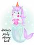 Unicorn's party coloring book
