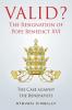 Valid? The Resignation of Pope Benedict XVI