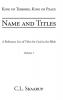 Name and Titles