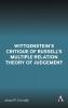 Wittgenstein's Critique of Russell's Multiple Relation Theory of Judgement