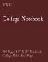 College Notebook: 100 Pages 8.5 X 11 Notebook College Ruled Line Paper
