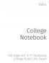 College Notebook: 100 Pages 8.5 X 11 Notebook College Ruled Line Paper