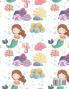Cute Mermaids to color 1: Mermaids coloring book for kids Toddlers Girls and Boys Activity Workbook for kinds Easy to coloring Ages 2-8