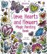 Love Hearts and Flowers Magic Painting Book