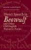 Direct Speech in Beowulf and Other Old English Narrative Poems