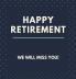 Happy Retirement Guest Book (Hardcover)