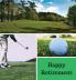 Golf Retirement Guest Book (Hardcover): Retirement book retirement gift Guestbook for retirement retirement book to sign message book memory book keepsake golf retirement book retirement card