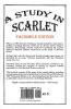 A Study In Scarlet: Facsimile Edition