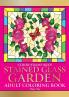 Color Frame Keep. Adult Coloring Book STAINED GLASS GARDEN