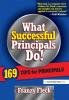 What Successful Principals Do