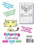 Colouring Calendar 2020 Cute Cats (UK Edition)