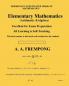 Elementary Mathematics: (Arithmetic Algebra & Geometry) (Sixth Edition)