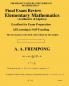 Final Exam Review: Elementary Mathematics