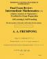 Final Exam Review: Intermediate Mathematics (US): (Algebra Geometry & Trigonometry)