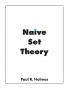 Naive Set Theory