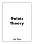 Galois Theory