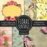 Vintage Floral Scrapbook Paper Pad 8x8 Scrapbooking Kit for Papercrafts Cardmaking DIY Crafts Flower Background Vintage Design