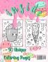 Kawaii Candies and Sweet Treats Coloring Book