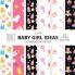 Cute Baby Girl Ideas Scrapbook Paper 8x8 Designer Baby Shower Scrapbook Paper Ideas for Decorative Art DIY Projects Homemade Crafts Cool Nursery Decor Ideas