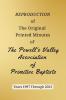 REPRODUCTION of The Original Printed Minutes of The Powell's Valley Association of Primitive Baptists Years 1997 Through 2023