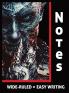 The Dark Lord Rises | Horror Gothic Witchcraft Wide-Ruled Notebook Journal Diary and/or Log