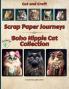 Scrap Paper Journeys - Boho Hippie Cat Collection Cut and Craft
