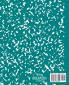 Marbled Composition Notebook: Teal Marble Wide Ruled Paper Subject Book: 5 (School Essentials)