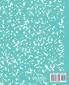 Marbled Composition Notebook: Turquoise Marble Wide Ruled Paper Subject Book: 7 (School Essentials)