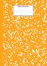 Marble Notebook A4: Orange Marble College Ruled Journal: 3 (School Supplies)