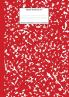 Marble Notebook A4: Red Marble College Ruled Journal (School Supplies)