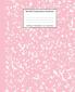 Marbled Composition Notebook: Pink Marble Wide Ruled Paper Subject Book: 12 (School Essentials)
