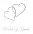 Wedding Guest Book Bride and Groom Special Occasion Comments Gifts Well Wish's Wedding Signing Book with Silver Love Hearts (Hardback)