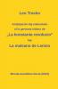 Antaŭparolo kaj enkonduko al la germana eldono de "La kon-stanta revolucio; La malsano de Lenino.: 143 (Mas-Libroj)