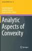 Analytic Aspects of Convexity