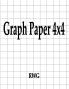 Graph Paper 4x4: 50 Pages 8.5 X 11