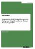 Linguistische Analyse eines literarischen Dialogs am Beispiel von Martin Walsers Roman Angstbl��te