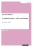 Development Theory Policy and Planning