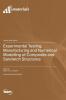 Experimental Testing Manufacturing and Numerical Modelling of Composite and Sandwich Structures