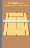 3D Tennis  2 in 1 Taktikboard und Trainingsbuch