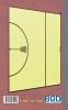 3D Netball/Korbball  2 in 1 Taktikboard und Trainingsbuch