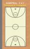Basketball 2 in 1 Taktikboard und Trainingsbuch