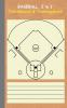 Baseball 2 in 1 Taktikboard und Trainingsbuch