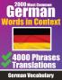 2000 Most Common German Words in Context | 4000 Phrases with Translation
