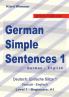 German Simple Sentences 1 German - English Level 1 - Beginners A1