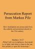 Persecution Report from Markus Pilz