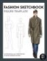 Fashion Sketchbook Male Figure Template